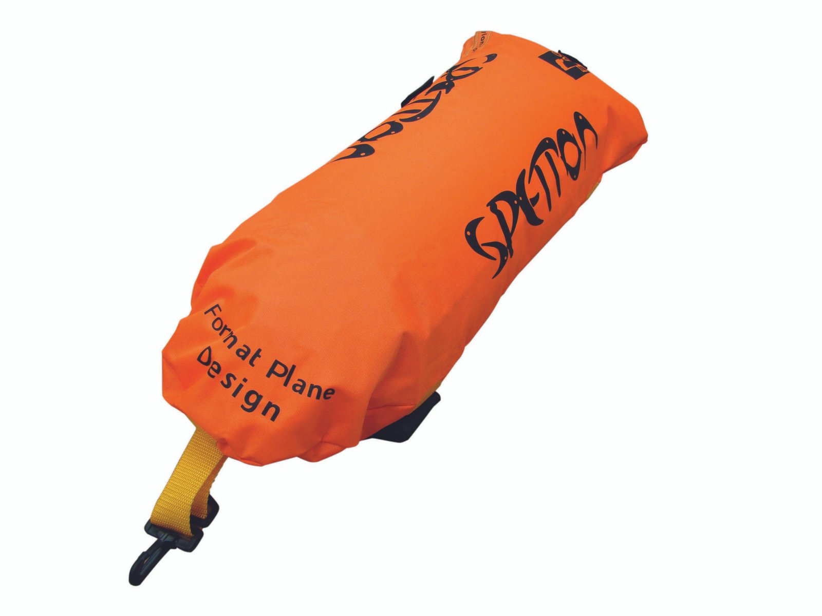 Buoy flat nylon sheath with multiple hooks, swivel